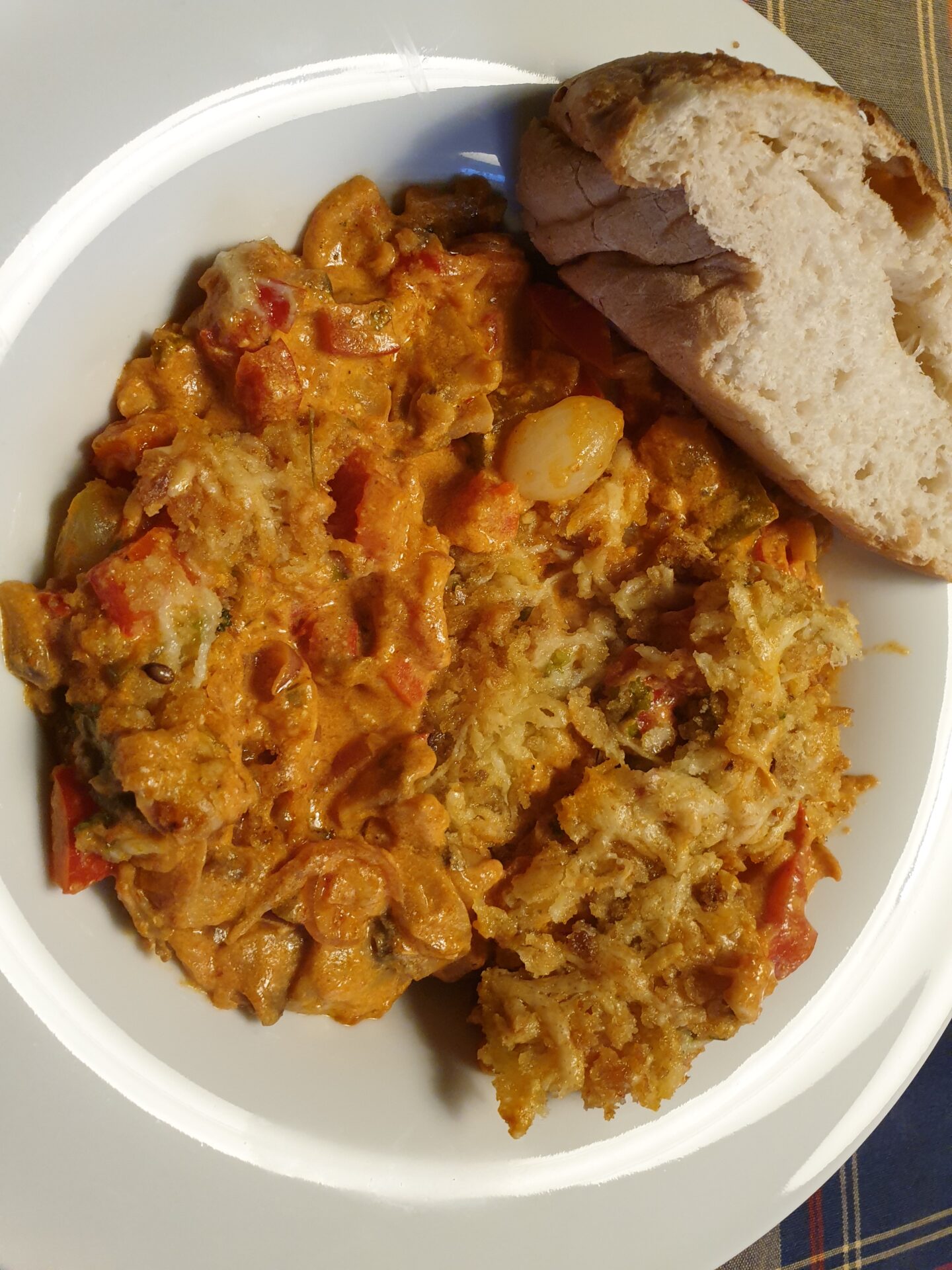 Vegetarische Stroganoff uit de oven